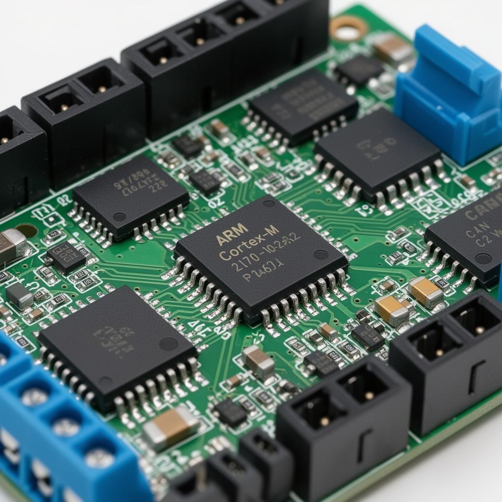 Industrial CAN bus controller with isolated motor driver interfaces for deterministic robot motion control