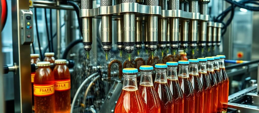 Beverage filling and capping line