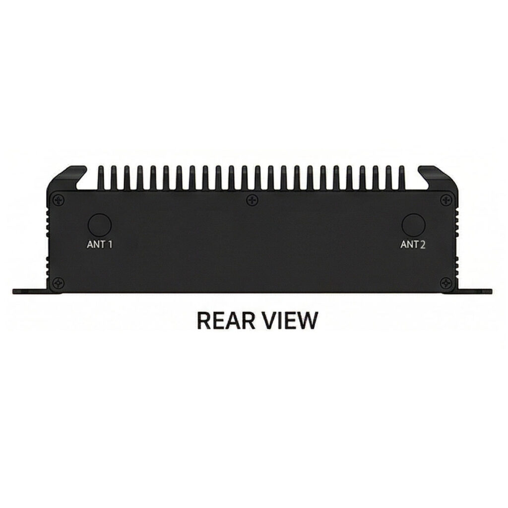 AX-320BT Rugged embedded computer rear view