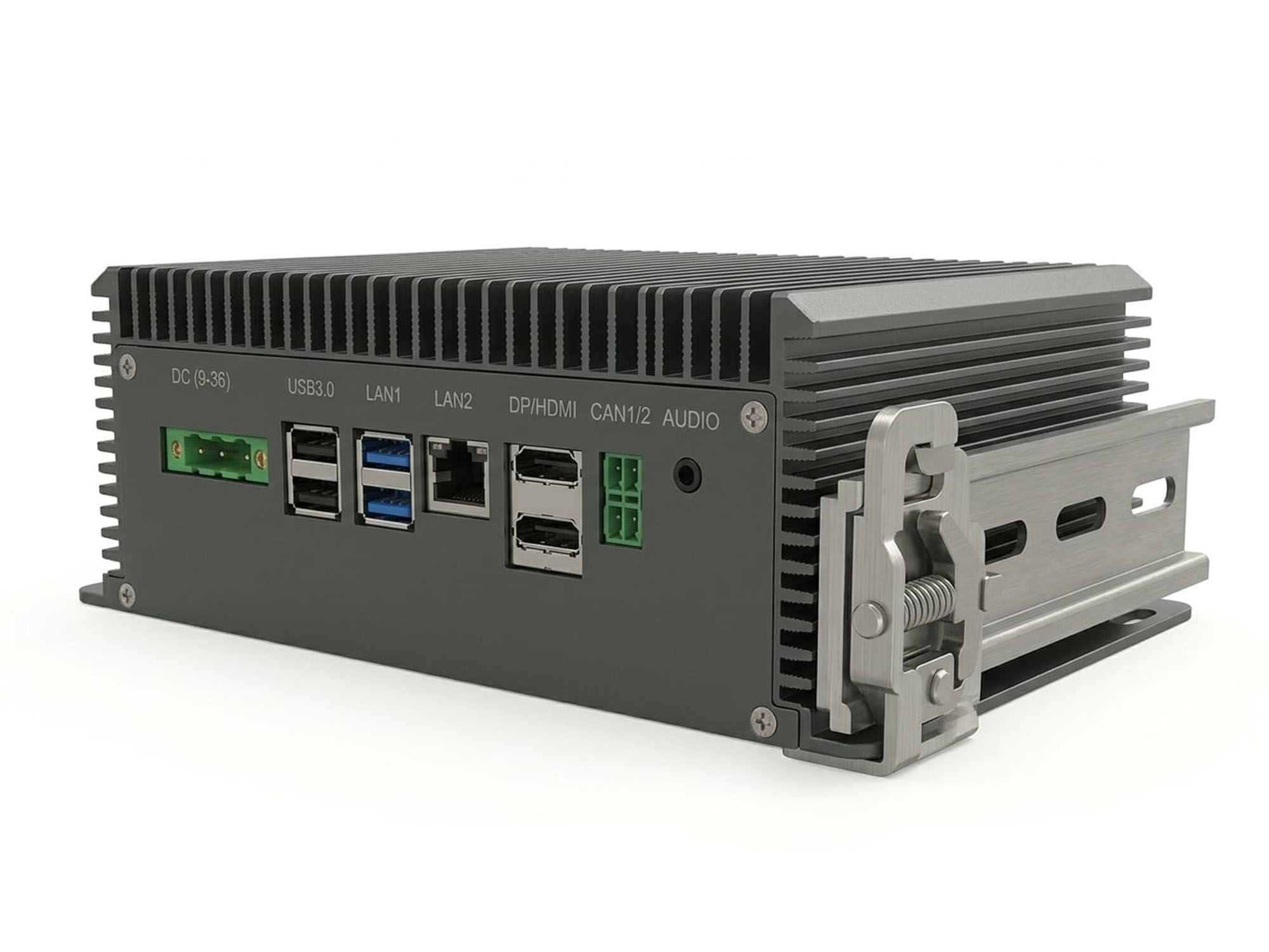 AGV dual-layer architecture with separated control and compute modules connected via CAN bus