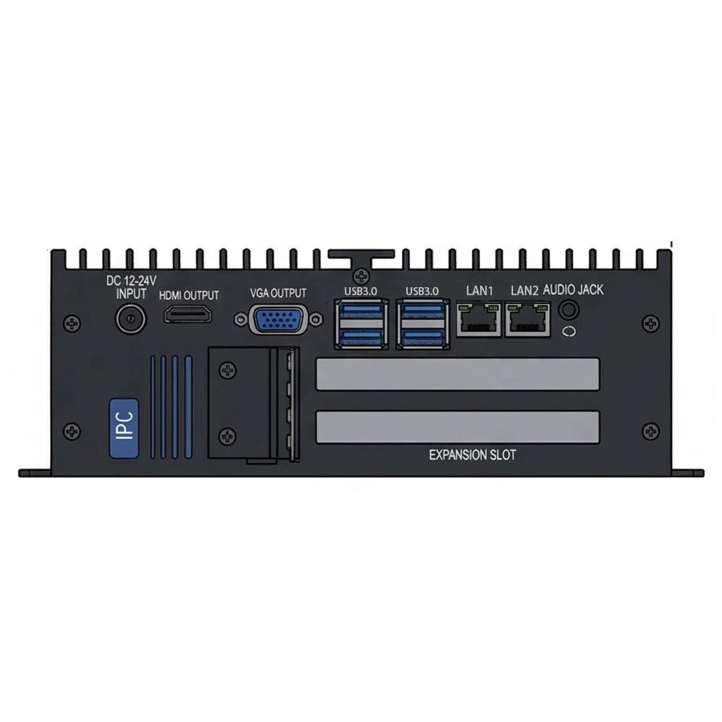 AX-660EBT Fanless Industrial PC with PCIe Expansion Slot for GPU and CAN Bus