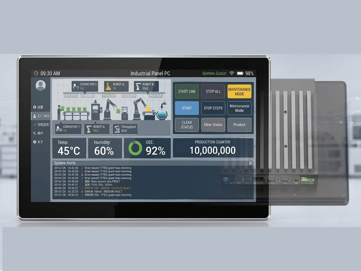 AP-AR1DS02 6.0 TOPS RK3576 Edge AI Industrial Panel PC