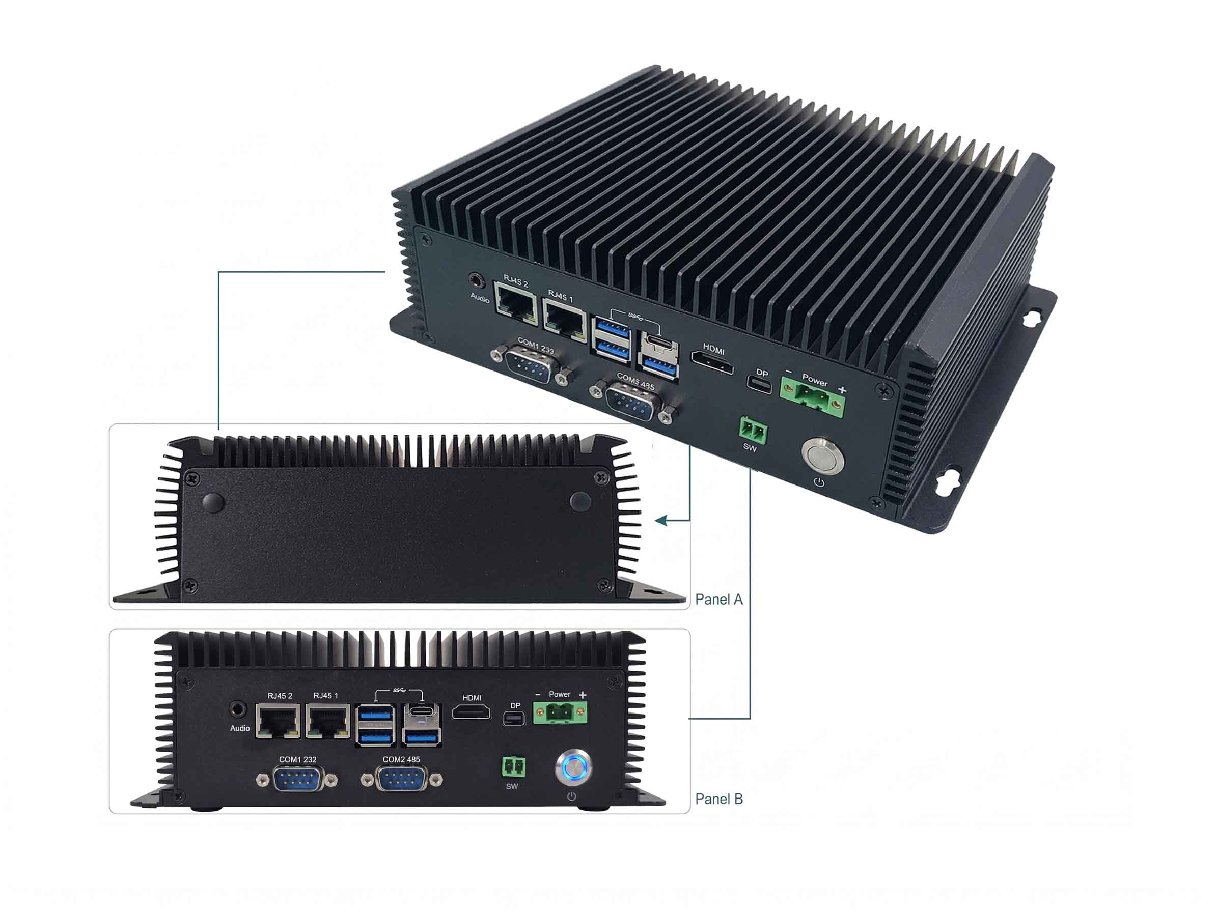AX-234BT 13th Gen Intel Core Fanless Industrial Edge Computer