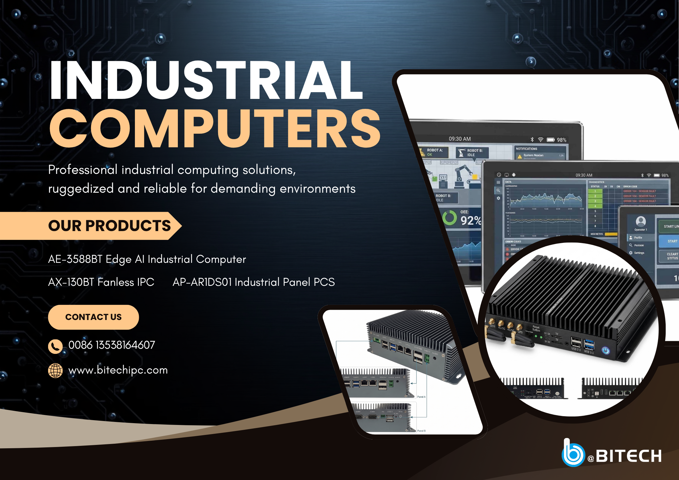 BITECH Edge AI industrial computers family