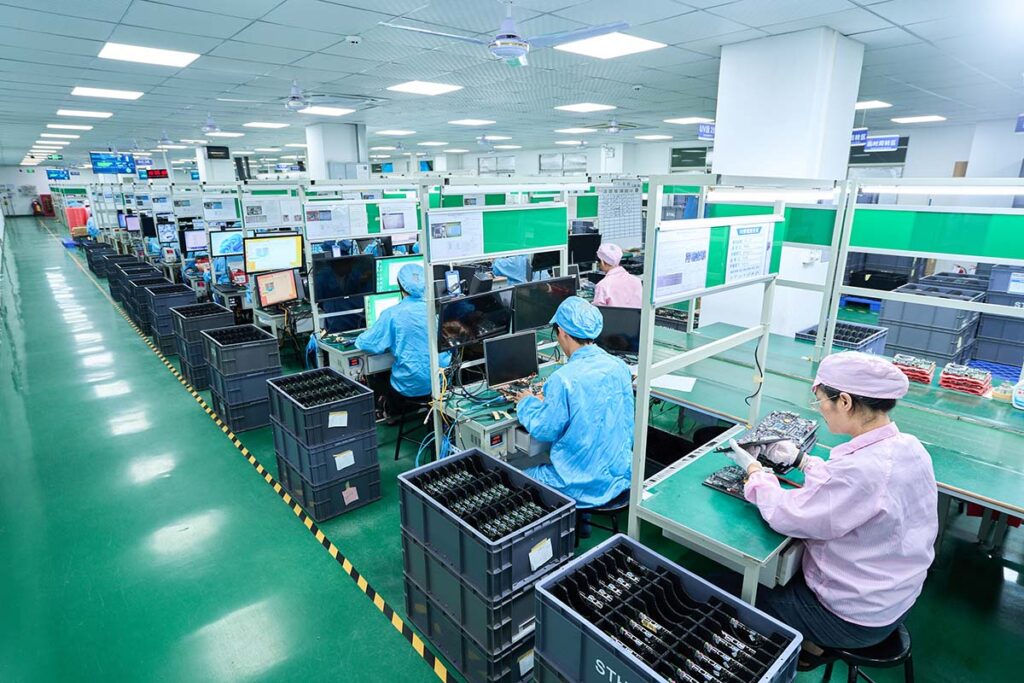Bitech Industrial motherboard inspection line