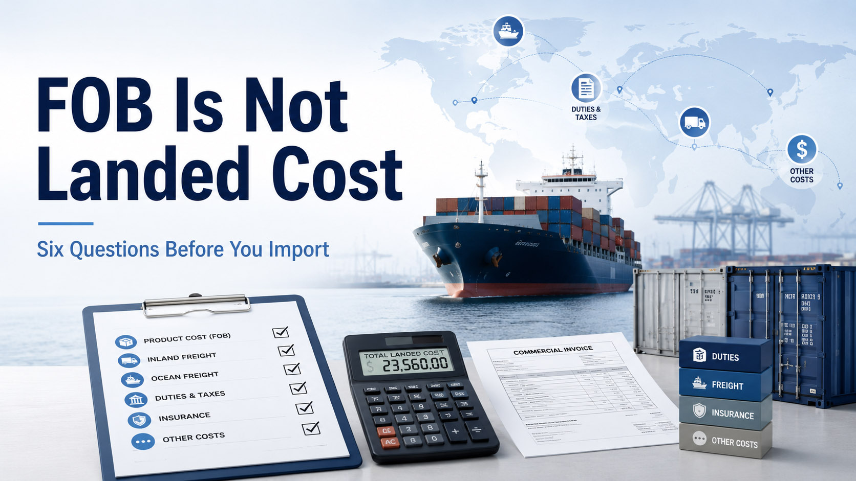 FOB not landed cost six questions before you import