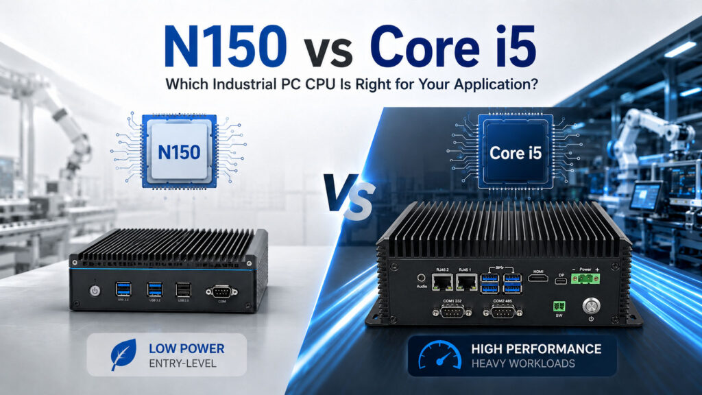 which industrial PC CPU is right for your application N150 or Core i5