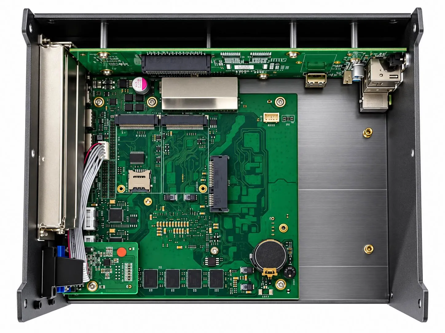AE-520EBT fanless industrial computer with two PCI slots